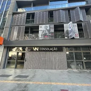  Apartamento Consolacao Grey Box - De Luxo No Centro - Ar Condicionado - Cama Queen - Maquina De Lavar - Prox Metro- Cozinha Completa - Wifi 500mbps - 7 Andar